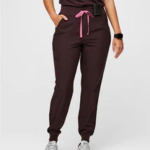 Dark Fig Zamora™ High Waisted FREEx™ - Jogger Scrub Pants 2.0 - XS